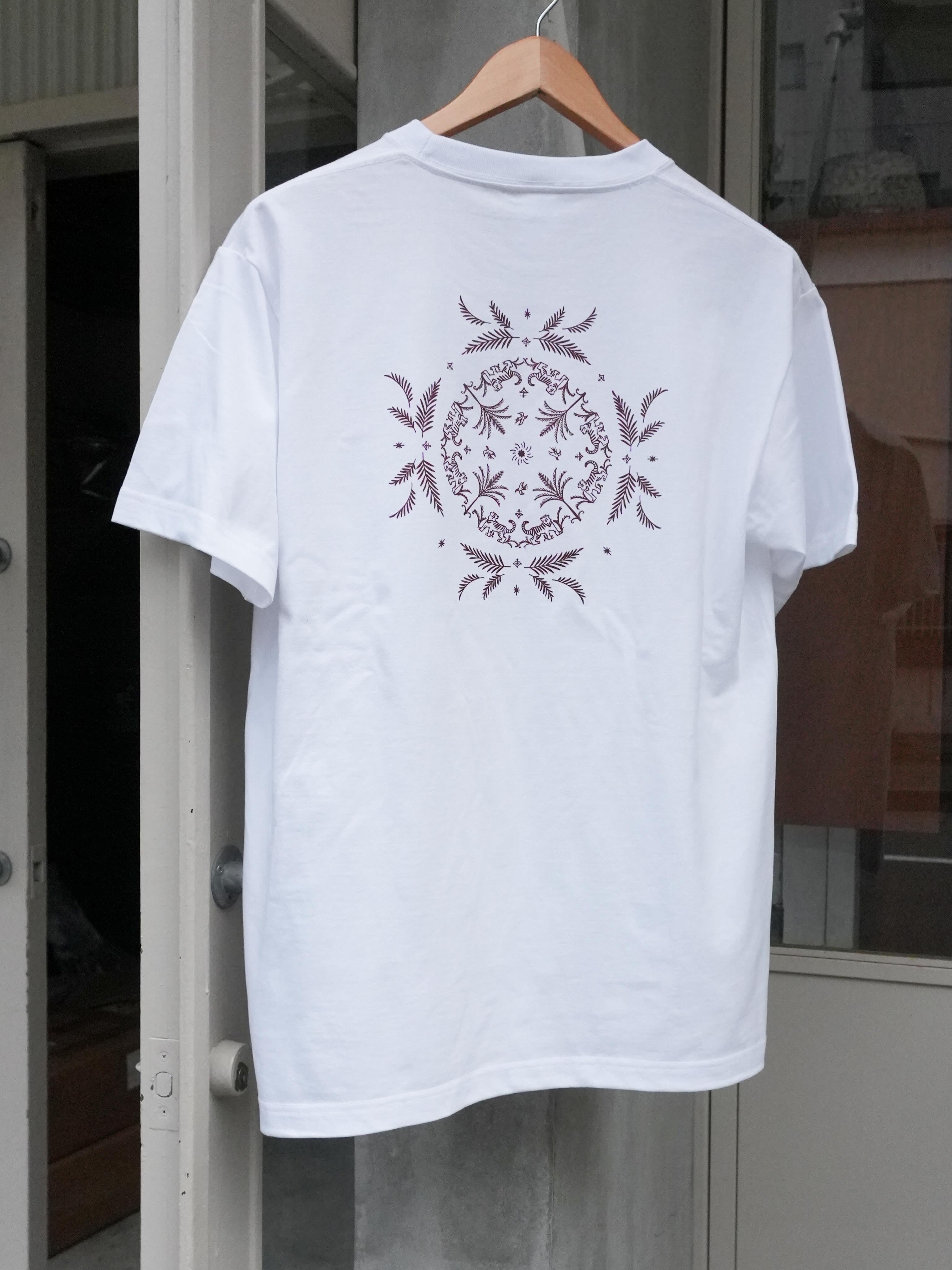 renagcoffee Original Tシャツ -虎とカップのゆるっとtee【フリーサイズ、男女兼用】