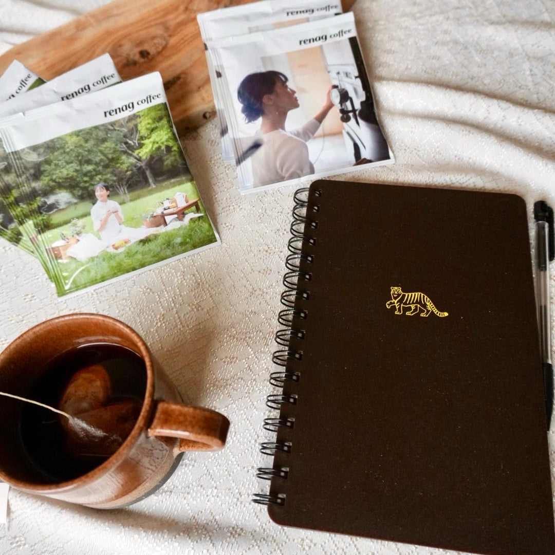 コーヒーと、ノートのセット ［コーヒー粉ノート × HAMAMATSU COFFEE BAG 6個入り］